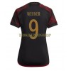 Original Fußballtrikot Deutschland Timo Werner 9 Auswärtstrikot WM 2022 Für Damen